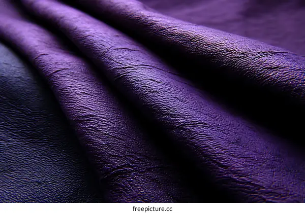 Closeup of Purple Fabric Texture