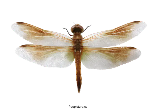 [Transparent Background PNG]Closeup of a Dragonfly with Detailed Wings