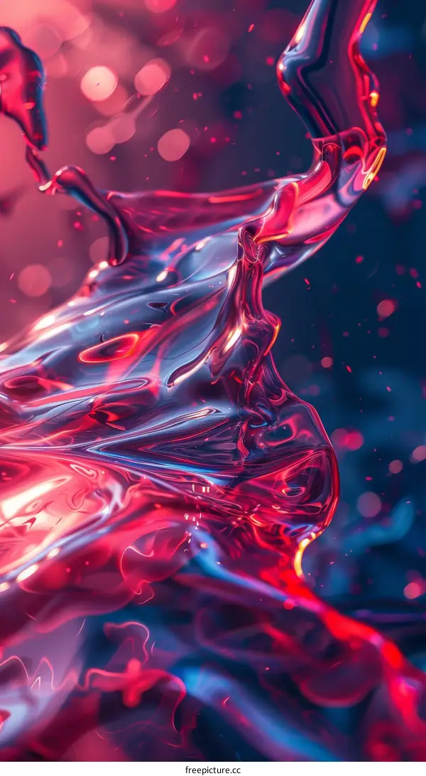 Vibrant and Dynamic Liquid Splash Artwork