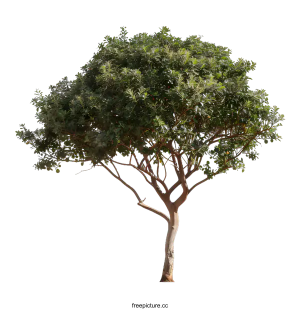 [Transparent Background PNG]Green Tree Isolated on White Background