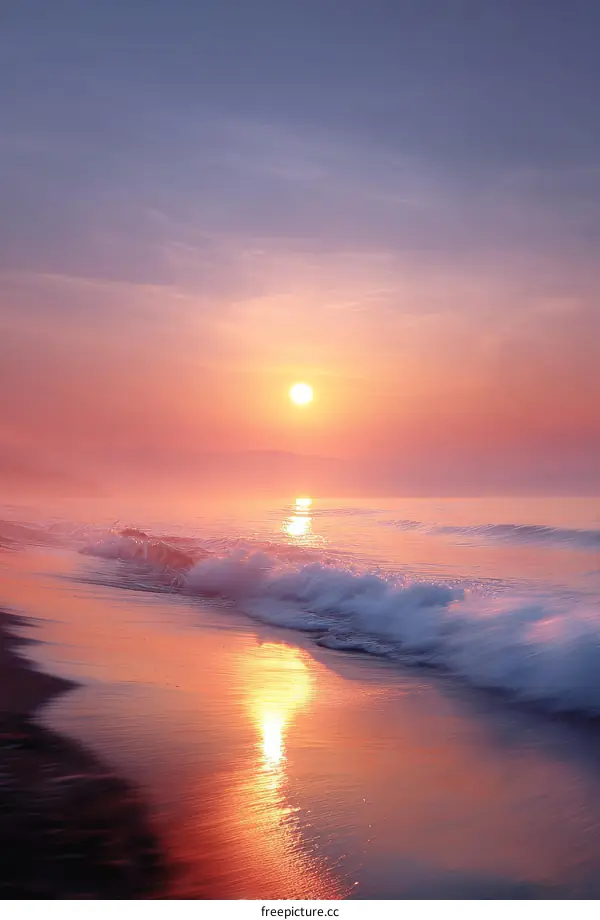 Sunrise Over the Ocean at Sunrise