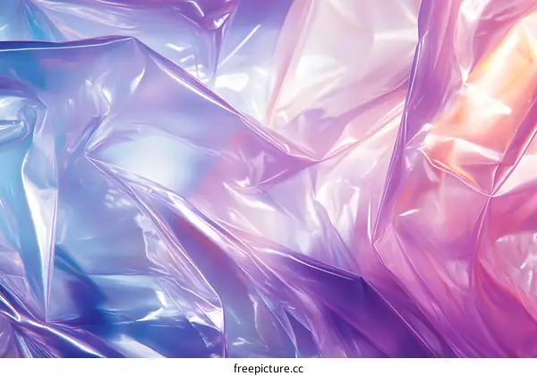 Abstract Iridescent Plastic Background