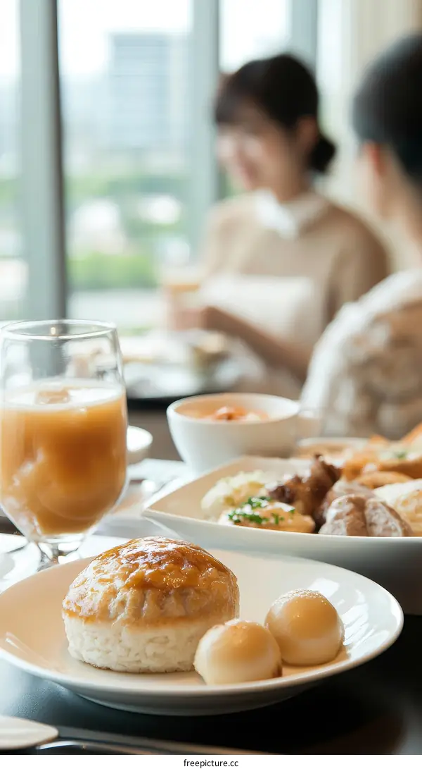Breakfast Buffet with Asian Women