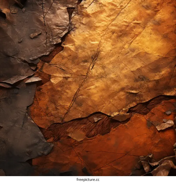 torn crumpled brown paper texture background