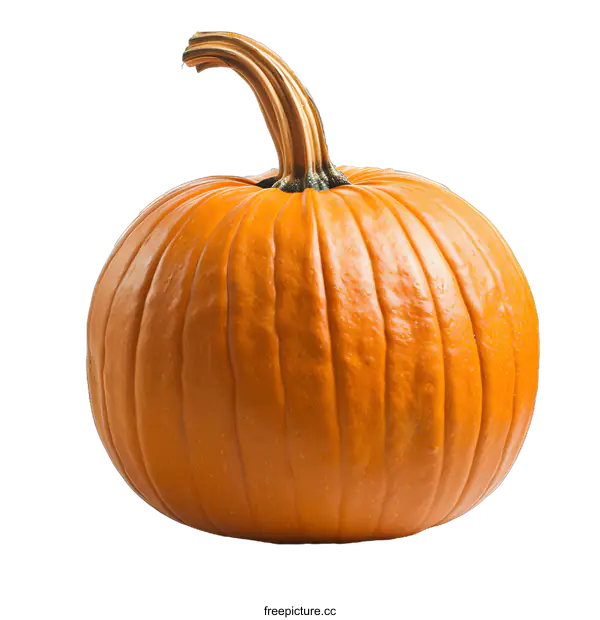 [Transparent Background PNG]Single Pumpkin on White Background