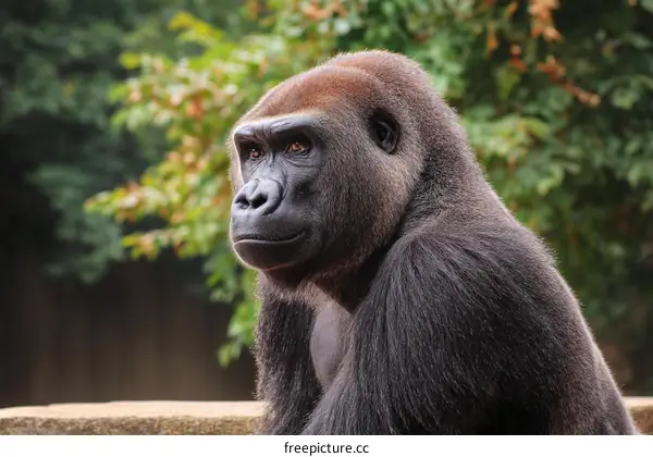 Gorilla Portrait in Natural Habitat