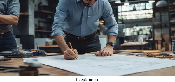 Focused Design Team Working on Project Plans