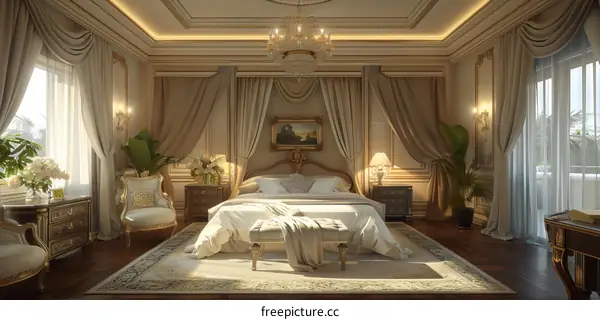 Luxury Elegant Bedroom Interior Design