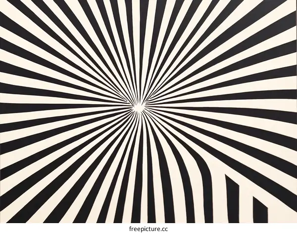 Abstract Radial Lines Optical Illusion Artwork