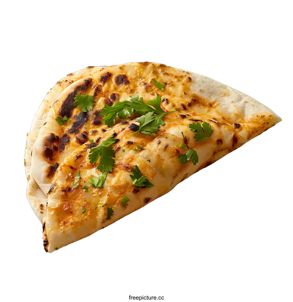 [Transparent Background PNG]Grilled Flatbread with Parsley