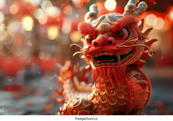 Dragon and lion dance to celebrate Lantern Festival