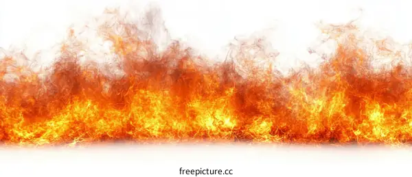 Abstract Fiery Flames Background Illustration