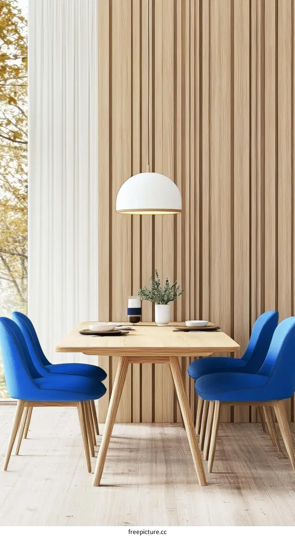 Modern Dining Room Interior Design Illustration