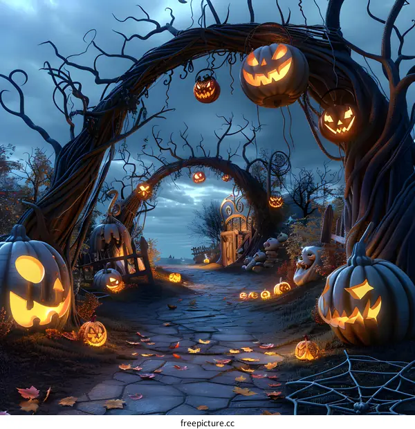 Halloween Pumpkin House