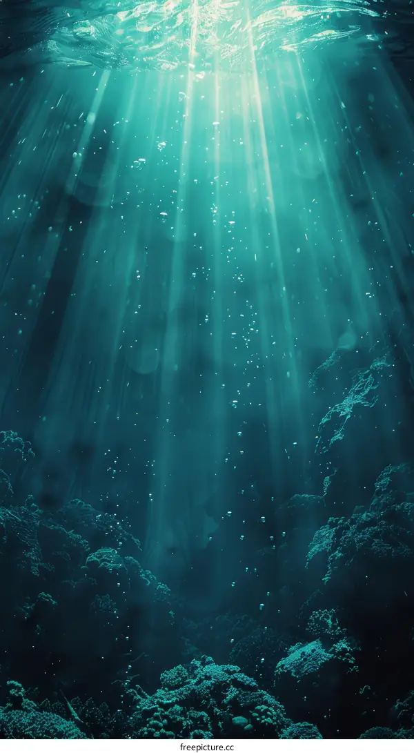 Sunlight Streaming into Underwater Realm