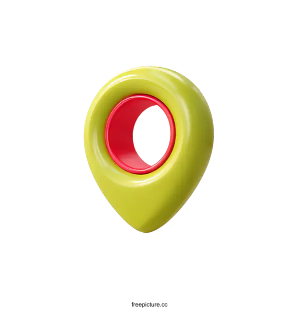 [Transparent Background PNG]3D Cartoonish Location Icon