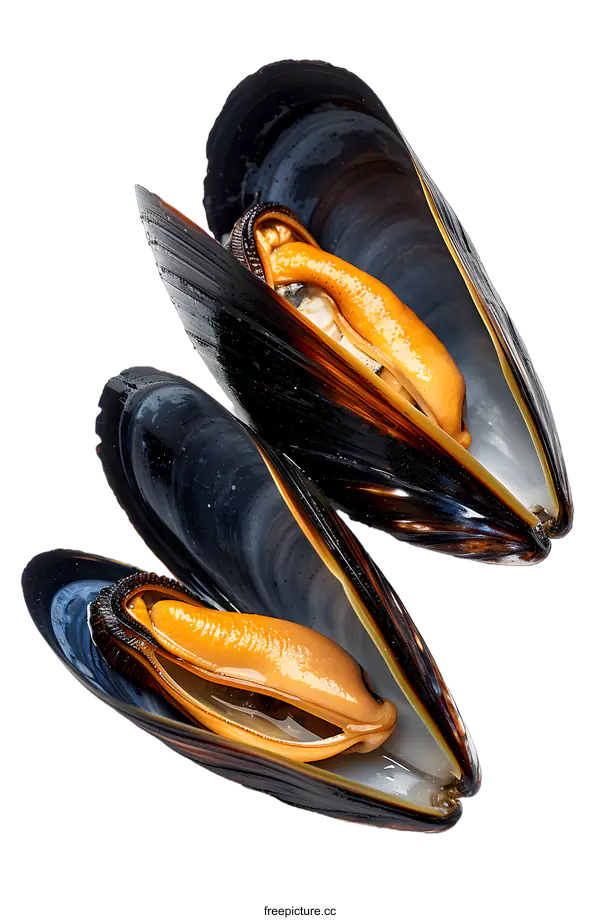 [Transparent Background PNG]Black Mussels