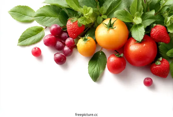 Assortment of Fresh Fruits and Vegetables