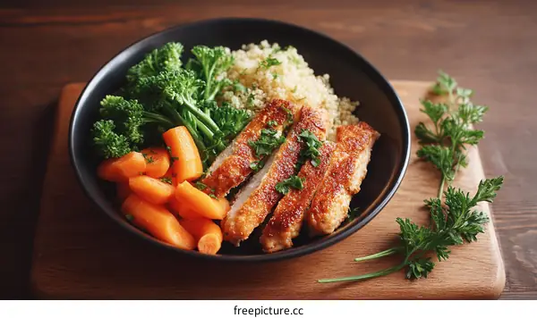 Delicious Chicken and Vegetable Bowl with Quinoa