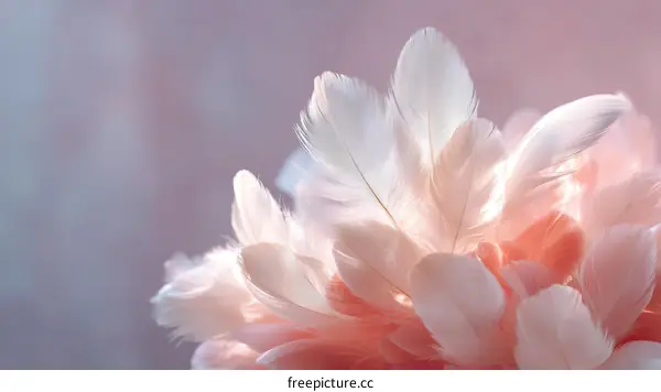 Delicate Feathered Beauty Close-up