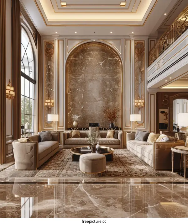 Modern luxury living room interior design