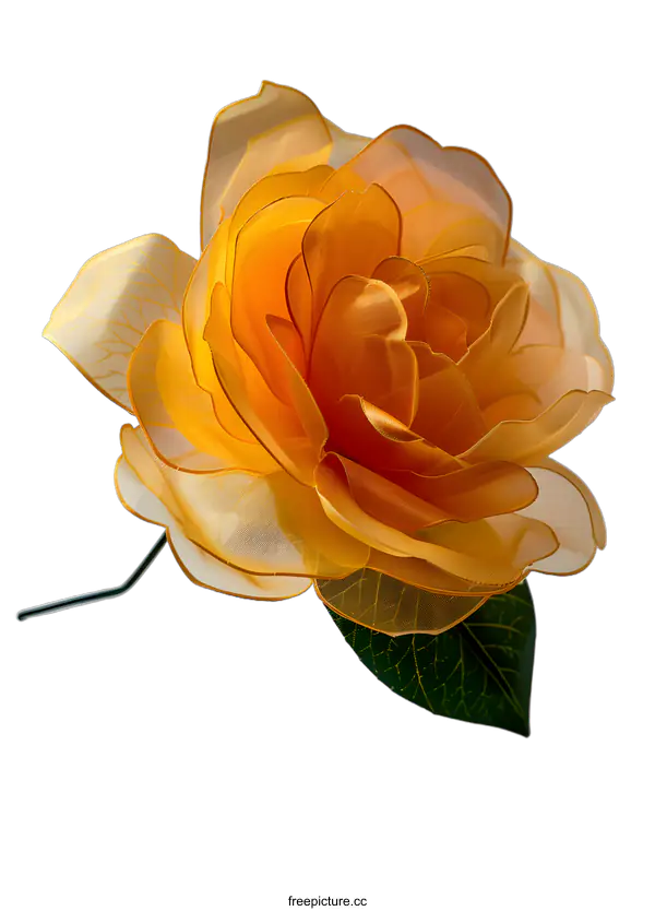 [Transparent Background PNG]orange rose