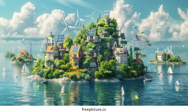An Enchanting Island Paradise: Embracing Sustainable Energy