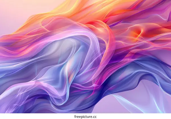 Abstract Colorful Wavy Background