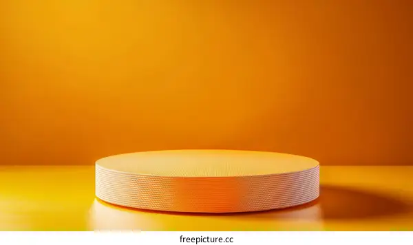 Minimalist Orange Product Display Platform