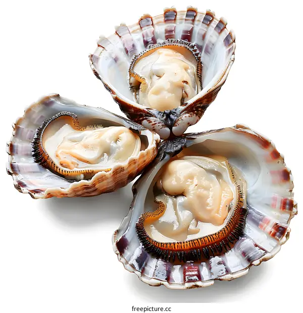 Fresh Open Raw Dog Cockle Shellfish Seafood