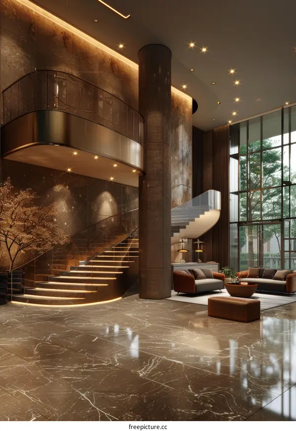 Luxury Modern Lobby Interior Design