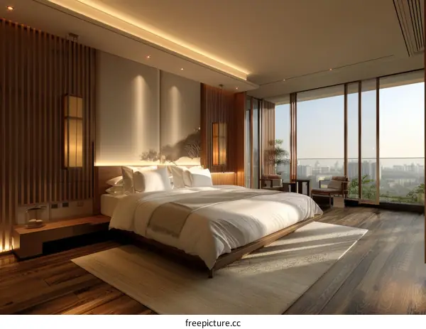 Modern Japanese Style Bedroom Interior Design
