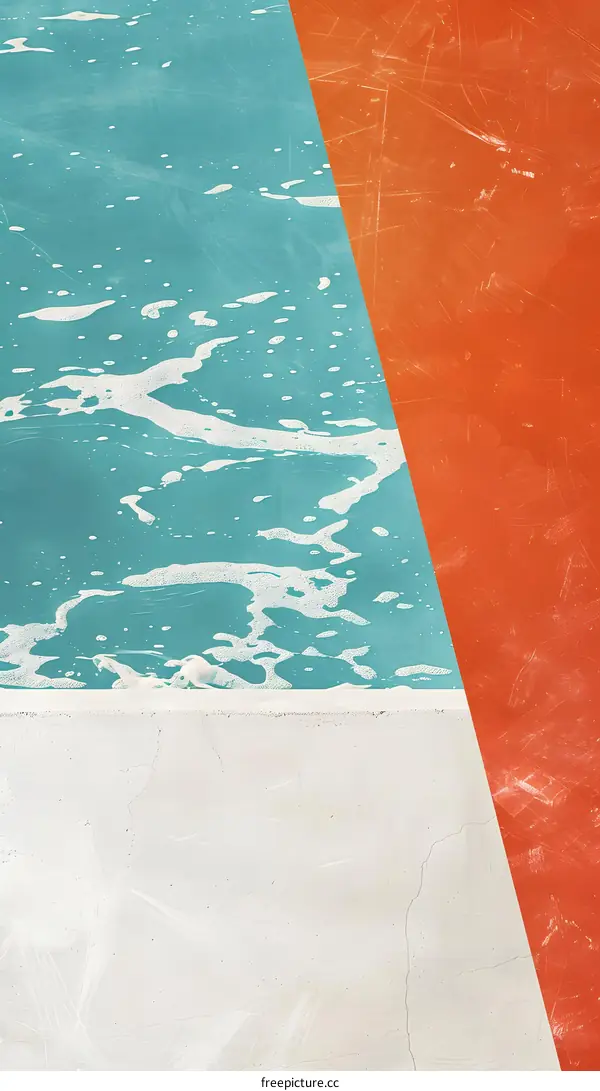 Abstract Geometric Background with Blue Orange and White Colors