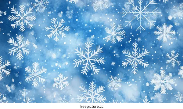 Winter Wonderland Snowflake Pattern Illustration