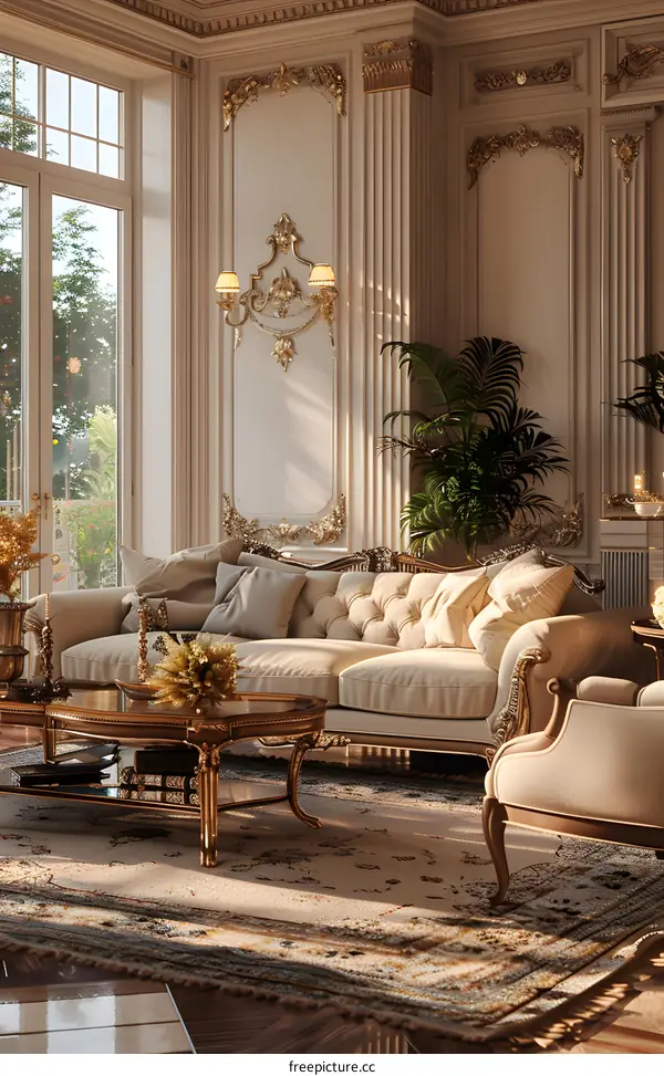 Exquisite and magnificent living room