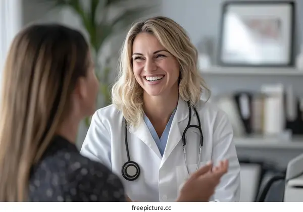 Doctor and Patient in a Friendly Consultation
