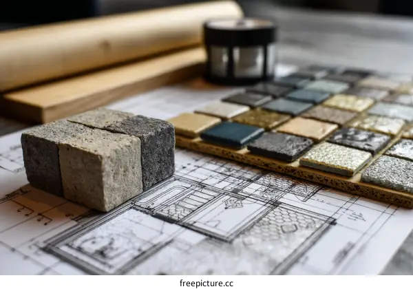 Construction Materials Samples Architectural Design