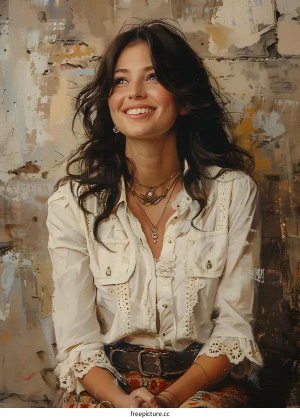 portrait of a smiling woman