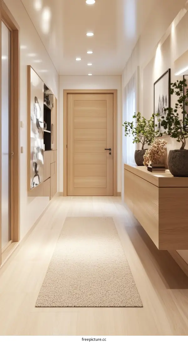 Modern Minimalist Corridor Interior Design
