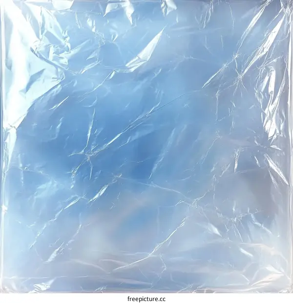 Wrinkled Plastic Sheet Texture Abstract Background