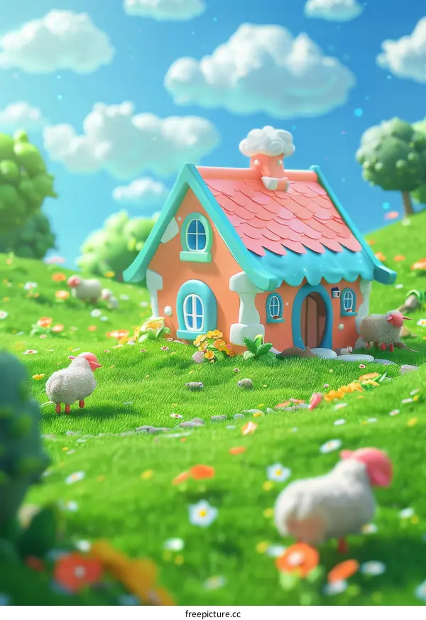 Charming Cottage in the Countryside with Sheep