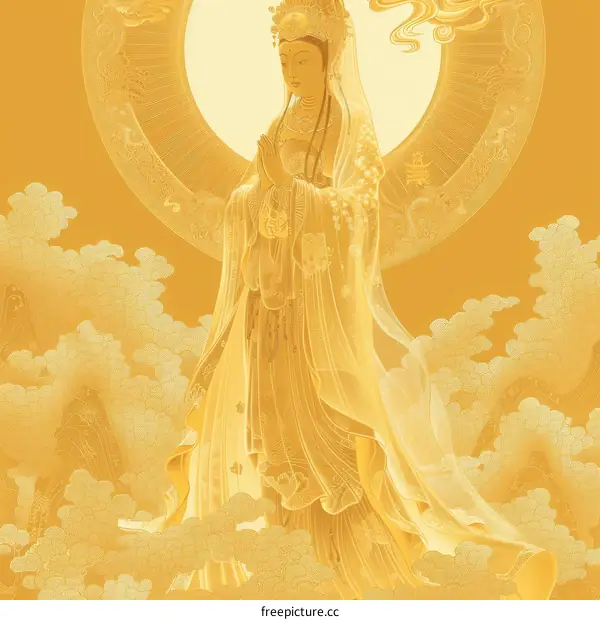 Guanyin, the bodhisattva of compassion, mercy, and kindness