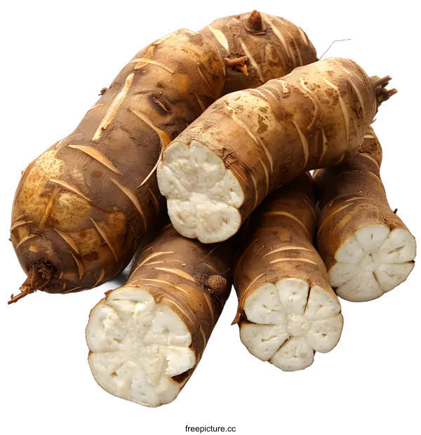 [Transparent Background PNG]Close-up of a Jerusalem artichoke