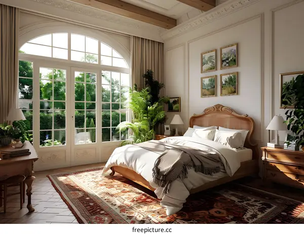 European-style bedroom