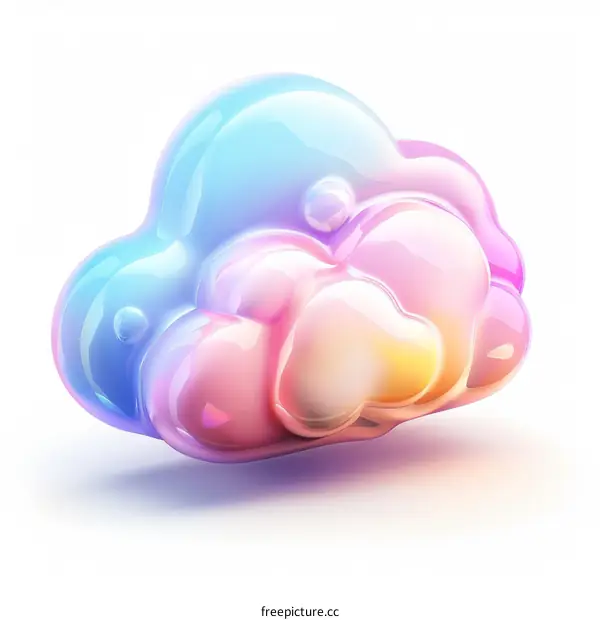 Fluffy Cloud 3D Render
