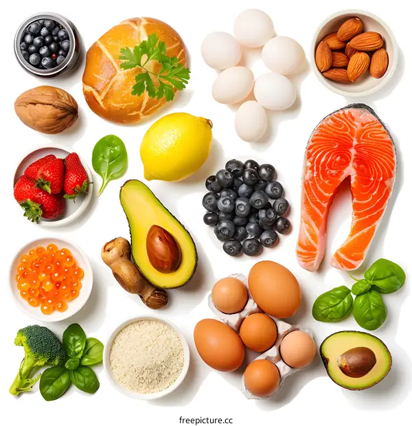 Healthy Food Diet Concept With Ingredients