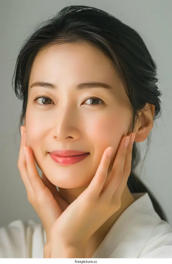 Portrait of a Smiling Asian Woman