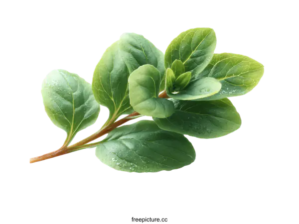 [Transparent Background PNG]Fresh Green Leaves Close-up Studio Shot