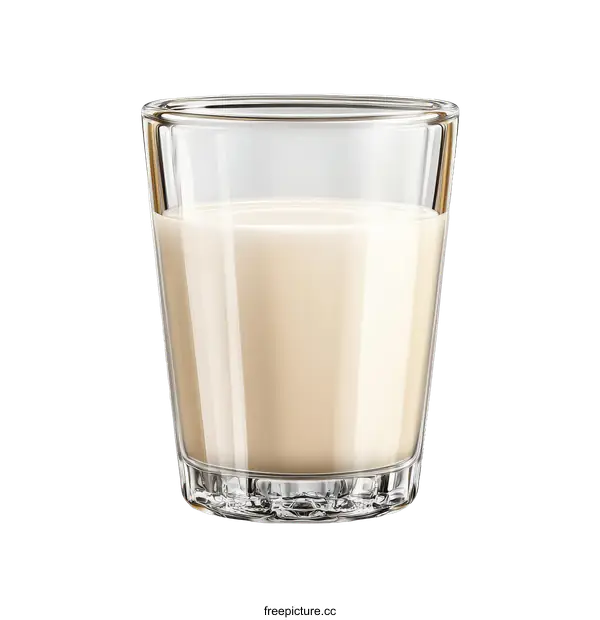 [Transparent Background PNG]Glass of Milk Illustration