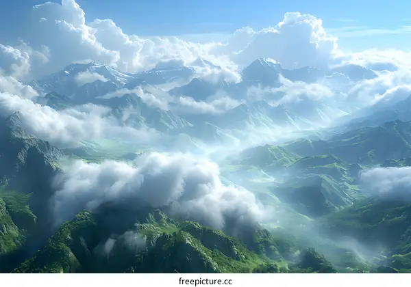 The majestic mountains